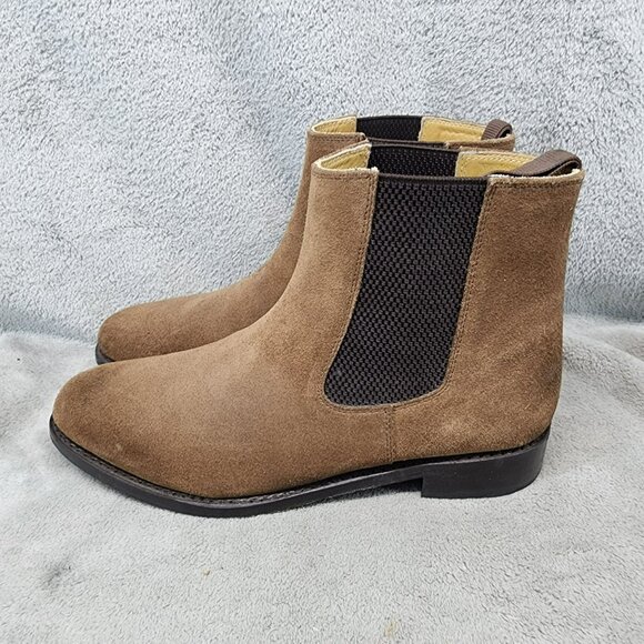 Samuel Windsor Shoes Mens Brown Leather Chelsea Boots